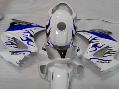 Weiß Blau Flamme 02-12 VFR800 Motorrad Verkleidung