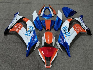 Weiß Blau & Orange 11-15 ZX10R Motorrad Verkleidung