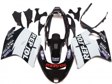 Weiß Repsol Glanz 96-07 CBR1100XX Motorrad Verkleidung