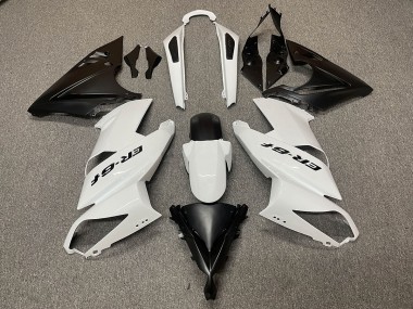 Weiß Schwarz Logo 09-11 Ninja 650R Motorrad Verkleidung