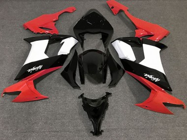 Aufkleber In Glänzendem Rot Schwarz & Weiß 08-10 ZX10R Motorrad Verkleidung