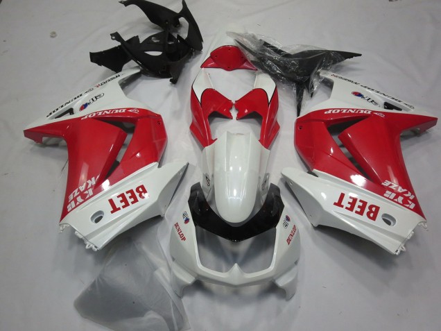 Beet Rot & Weiß 08-12 Ninja 250 Motorrad Verkleidung