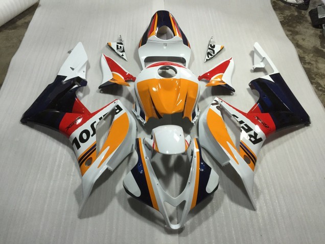 Benutzerdefiniertes Weiß Repsol 07-08 CBR600RR Motorrad Verkleidung