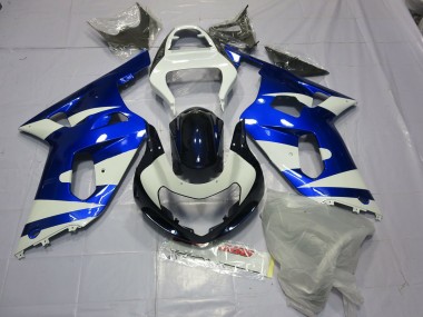 Blau & Weiß 01-03 GSXR 600-750 Motorrad Verkleidung