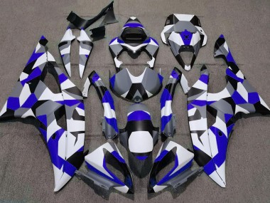 Blau Camo Uni 08-16 R6 Motorrad Verkleidung