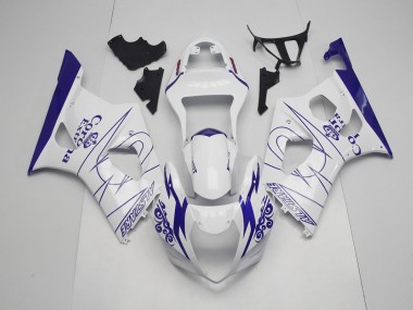 Blau & Weiß Corona 03-04 GSXR 1000 Motorrad Verkleidung