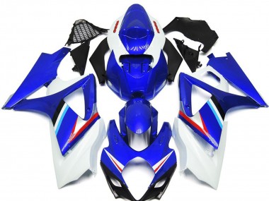 Blau & Glänzend Weiß 07-08 GSXR 1000 Motorrad Verkleidung