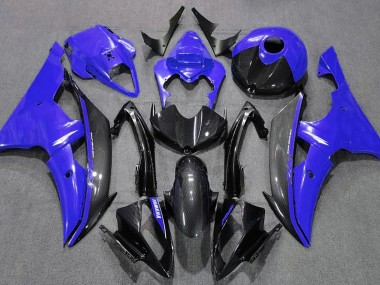 Blau Glänzend & Kohlefaser 08-16 R6 Motorrad Verkleidung