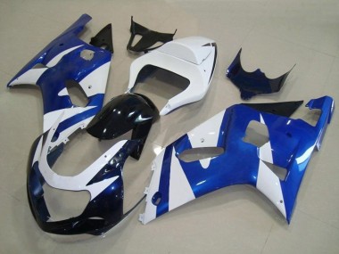 Blau & Weiß OEM Stil 01-03 GSXR 600-750 Motorrad Verkleidung
