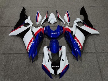 Blauweiß & Rot 17-21 R6 Motorrad Verkleidung