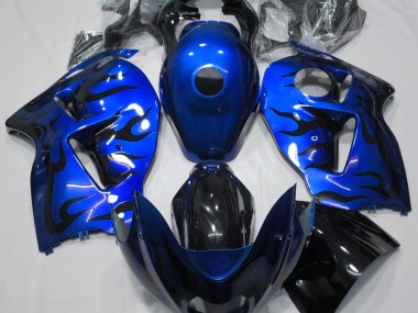 Blau & Schwarz Flamme 97-07 GSXR 1300 Motorrad Verkleidung