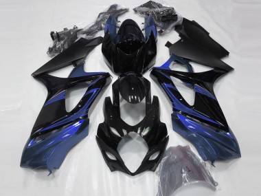 Blau & Schwarz Glänzend 07-08 GSXR 1000 Motorrad Verkleidung