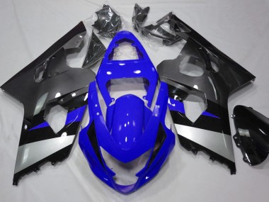 Blau & Silber 04-05 GSXR 600-750 Motorrad Verkleidung