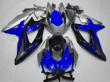 Blau & Silber 08-10 GSXR 600-750 Motorrad Verkleidung