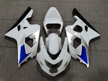 Blauweiß & Silber Stil 04-05 GSXR 600-750 Motorrad Verkleidung