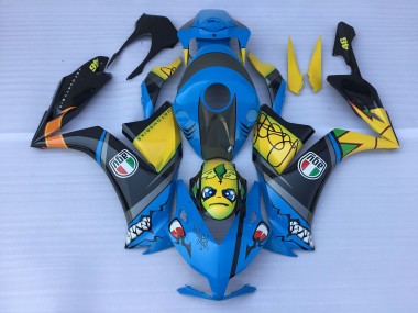 Blaue Haizähne 12-16 CBR1000RR Motorrad Verkleidung