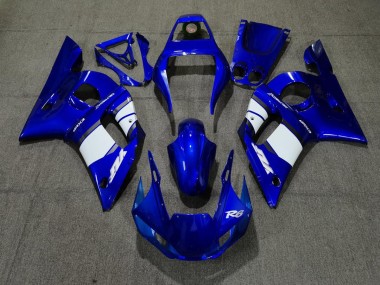 Blauweißes Design 98-02 R6 Motorrad Verkleidung