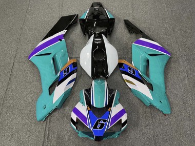 Blaugrün 6 04-05 CBR1000RR Motorrad Verkleidung