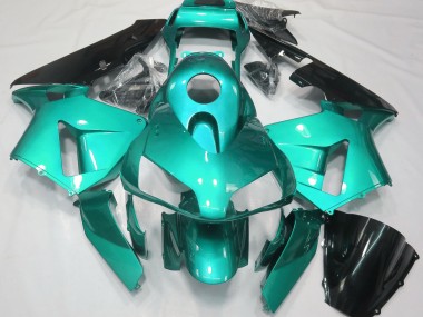 Blaugrün Schlicht 03-04 CBR600RR Motorrad Verkleidung
