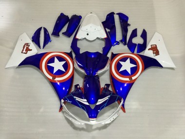 Captain America 09-11 R1 Motorrad Verkleidung