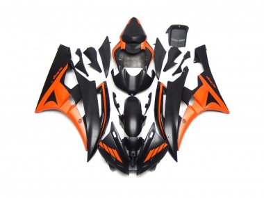 Custom Matt Schwarz & Orange 06-07 R6 Motorrad Verkleidung