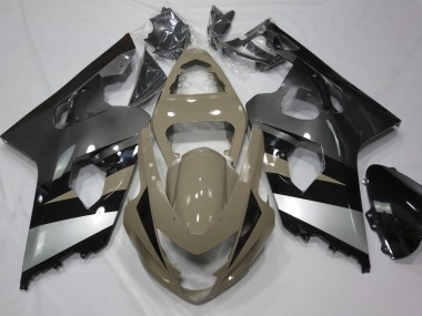 Desert Tan & Silber 04-05 GSXR 600-750 Motorrad Verkleidung