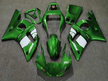 Dunkelgrün & Weiß 98-02 R6 Motorrad Verkleidung