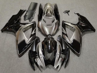 Dunkelsilber & Schwarz 06-07 GSXR 600-750 Motorrad Verkleidung