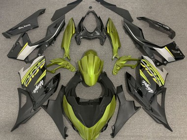 Flüssiges Gelb & Grau 18-23 Ninja 400 Motorrad Verkleidung