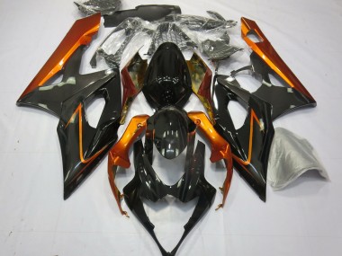 Gebranntes Orange & Schwarz 05-06 GSXR 1000 Motorrad Verkleidung