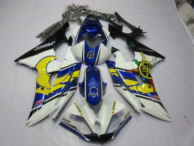 Gelb & Blau 08-16 R6 Motorrad Verkleidung