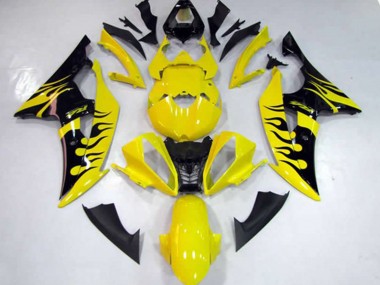 Gelb Flamme 08-16 R6 Motorrad Verkleidung