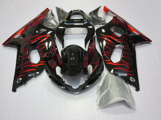 Gelb Jordan 01-03 GSXR 600-750 Motorrad Verkleidung