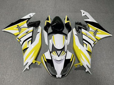 Gelb-Weiß-Schwarz-Zack 09-12 ZX6R Motorrad Verkleidung