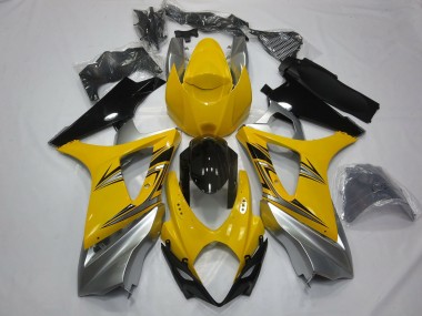 Gelb Silber 07-08 GSXR 1000 Motorrad Verkleidung