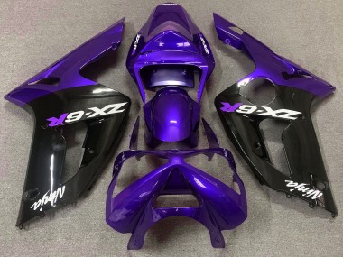 Glanz Lila & Schwarz 03-04 ZX6R Motorrad Verkleidung