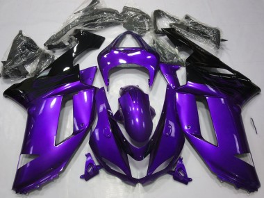Glanz Lila & Schwarz 07-08 ZX6R Motorrad Verkleidung