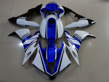 Glänzend Weiß & Blau 04-06 R1 Motorrad Verkleidung