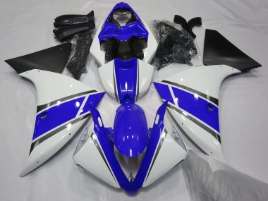 Glänzend Weiß & Blau 09-11 R1 Motorrad Verkleidung
