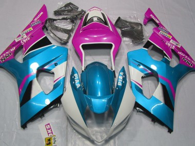 Glänzend Blau & Matt Schwarz 03-04 GSXR 1000 Motorrad Verkleidung