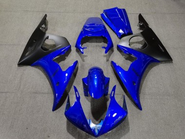Glänzend Blau & Schwarz 05 R6 Motorrad Verkleidung