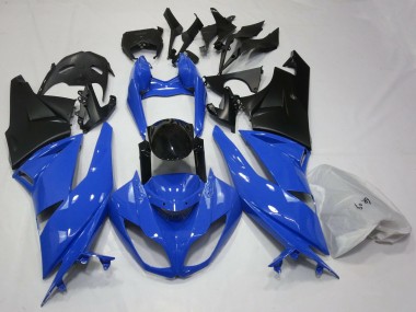 Glänzend Blau & Schwarz 09-12 ZX6R Motorrad Verkleidung