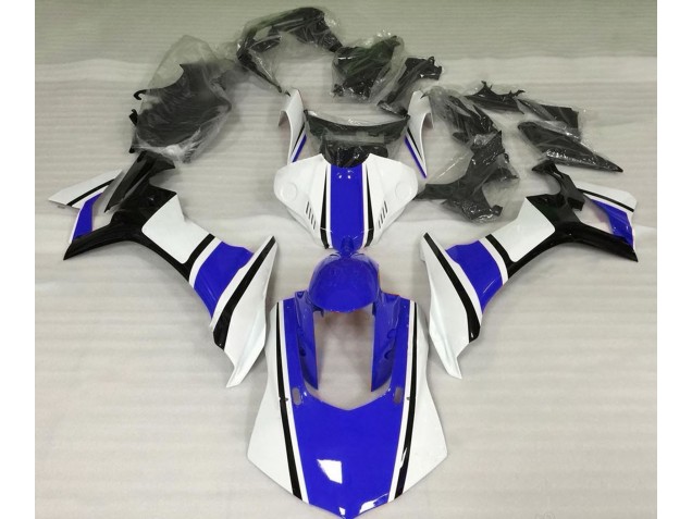 Glänzend Weiß Blau & Schwarz 15-19 R1 Motorrad Verkleidung