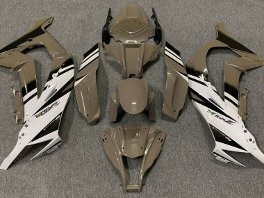 Glänzend Braun & Weiß 11-15 ZX10R Motorrad Verkleidung