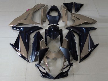 Glänzend Braun & Schwarz 11-24 GSXR 600-750 Motorrad Verkleidung