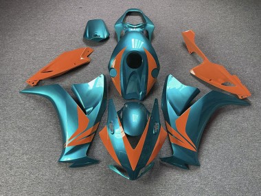 Glänzend Cyan & Orange 12-16 CBR1000RR Motorrad Verkleidung