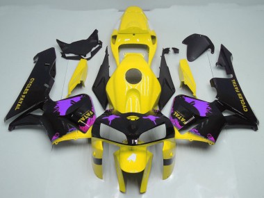 Glänzend Gelb & Lila Mit Spritzern 05-06 CBR600RR Motorrad Verkleidung