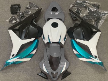 Glänzend Grauweiß & Hellblau 09-12 CBR600RR Motorrad Verkleidung