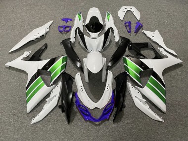 Glänzend Weiß Grün Schwarz & Lila 09-16 GSXR 1000 Motorrad Verkleidung