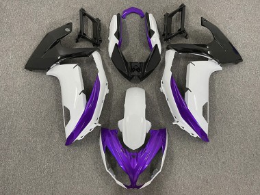 Glänzend Weiß & Lila 12-16 Ninja 650R Motorrad Verkleidung